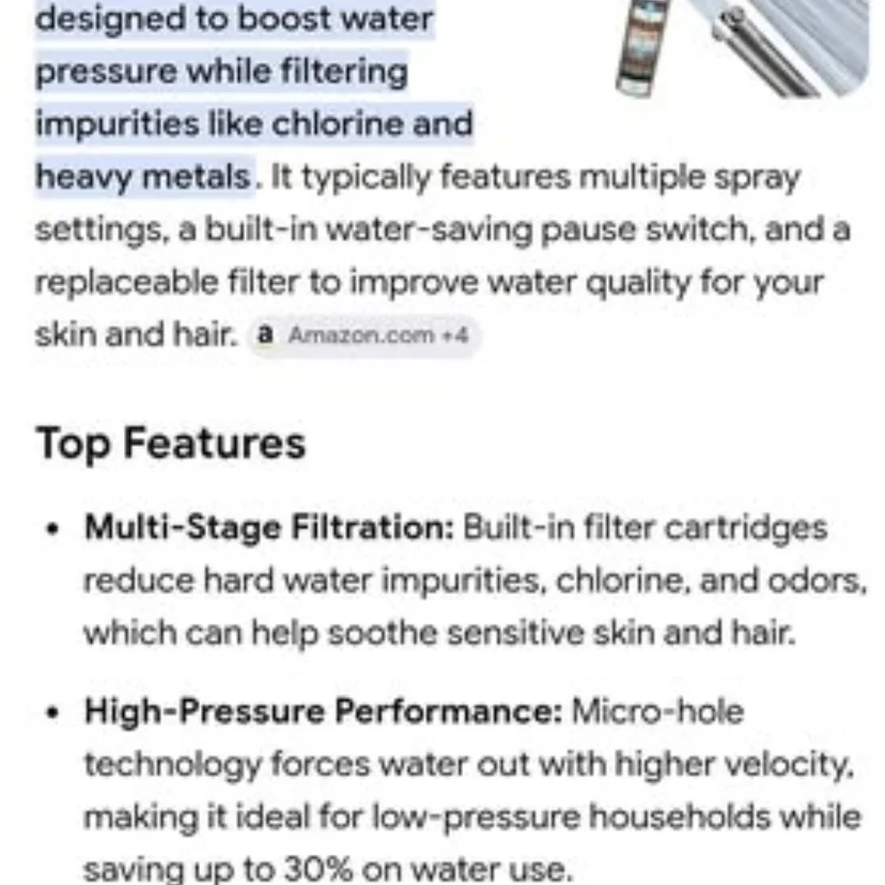 DRIVSE Handheld Shower Head - Chrome Finish